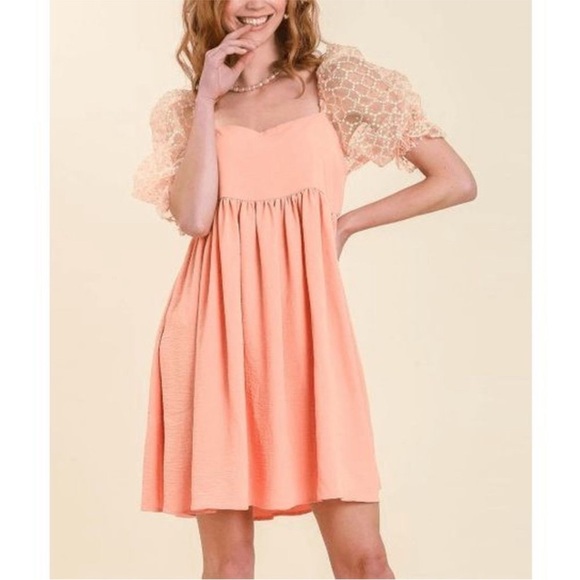 Umgee Dresses & Skirts - Umgee peach mini dress